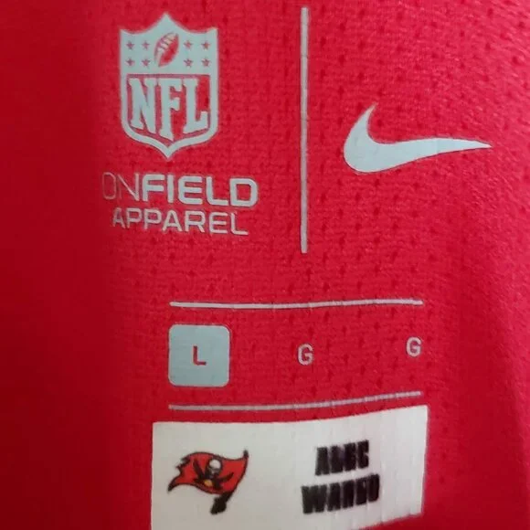 NFL On Field Tampa Bay Buccaneers Windbreaker Men's Zip Size Pullover Fan Wear L - Picture 8 of 8